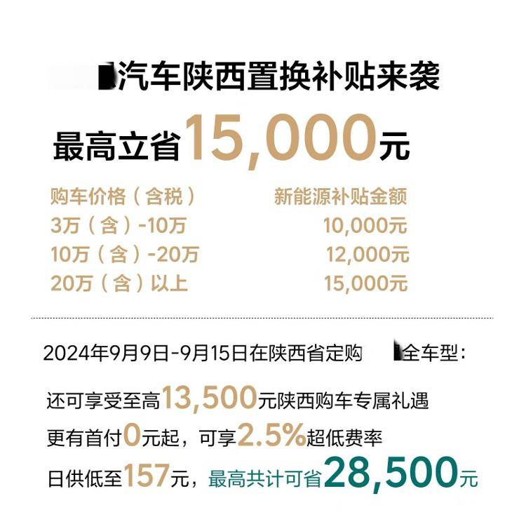 海量财经｜至高15000元 西安加码汽车消费补贴 支持以旧换新成汽车消费市场重点